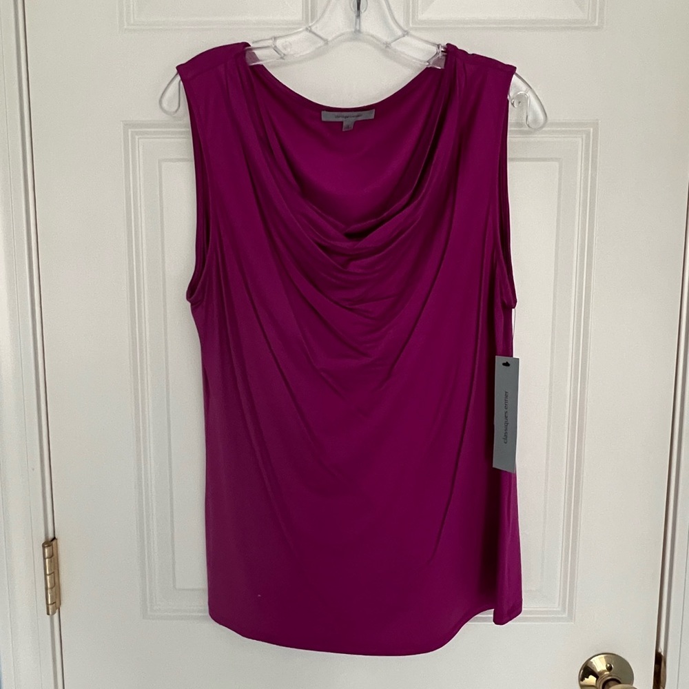 Elegant Magenta Sleeveless Top - NWT